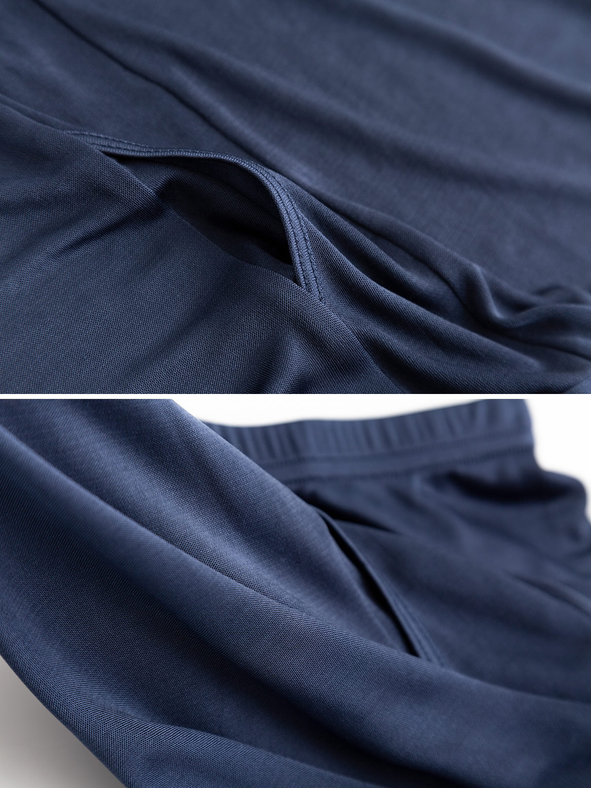 [أزرق غامق] SilkSilky-SA محبوك الحرير Mens Underwear 008