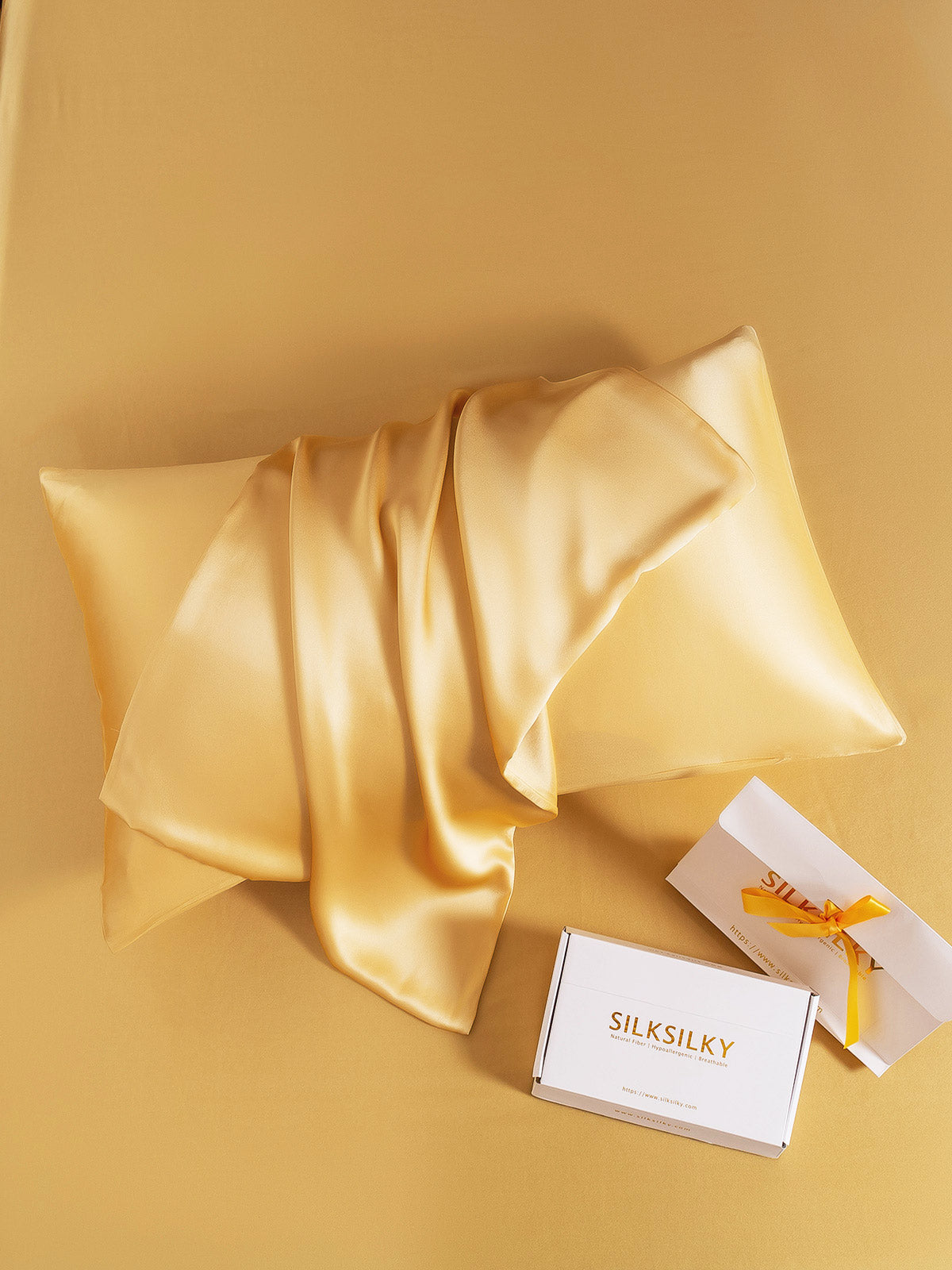 [شامبانيا] SilkSilky-SA 19Momme الحرير الخالص Pillowcase 004