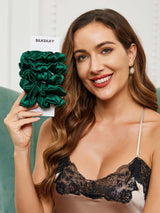 [أخضر غامق] SilkSilky-SA ربطات شعر 002