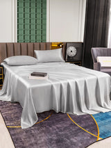 [فضة] SilkSilky-SA 25Momme الحرير الخالص Bedding Set 003