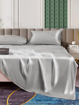 [فضة] SilkSilky-SA 25Momme الحرير الخالص Bedding Set 004