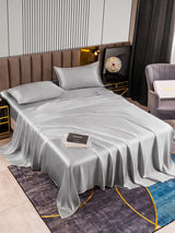 [فضة] SilkSilky-SA 22Momme الحرير الخالص Bedding Set 002