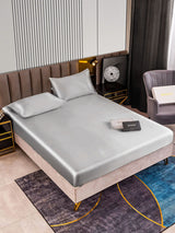 [فضة] SilkSilky-SA 22Momme الحرير الخالص Bedding Set 002