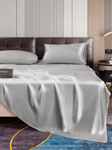 [فضة] SilkSilky-SA 22Momme الحرير الخالص Bedding Set 004
