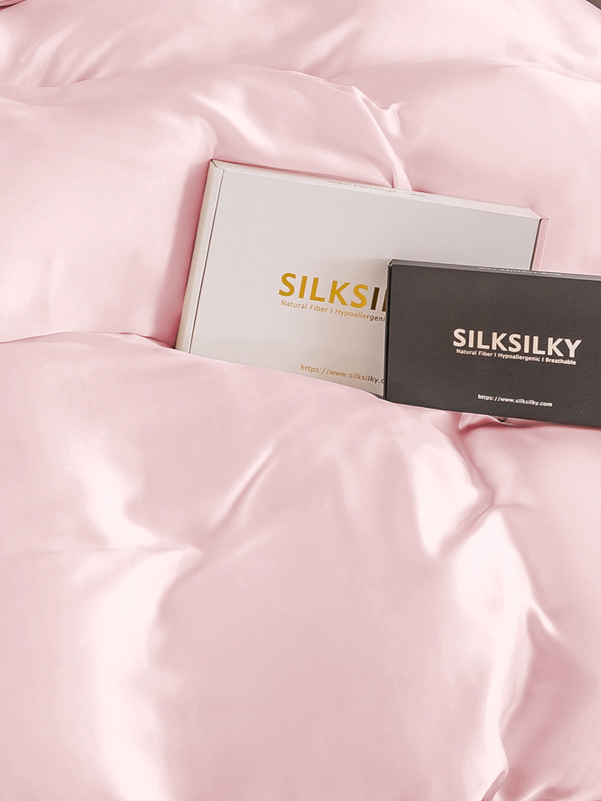 [لون القرنفل] SilkSilky-SA 22Momme الحرير الخالص Duvet Cover 004