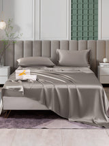 [رمادي] SilkSilky-SA 25Momme الحرير الخالص Bedding Set 001