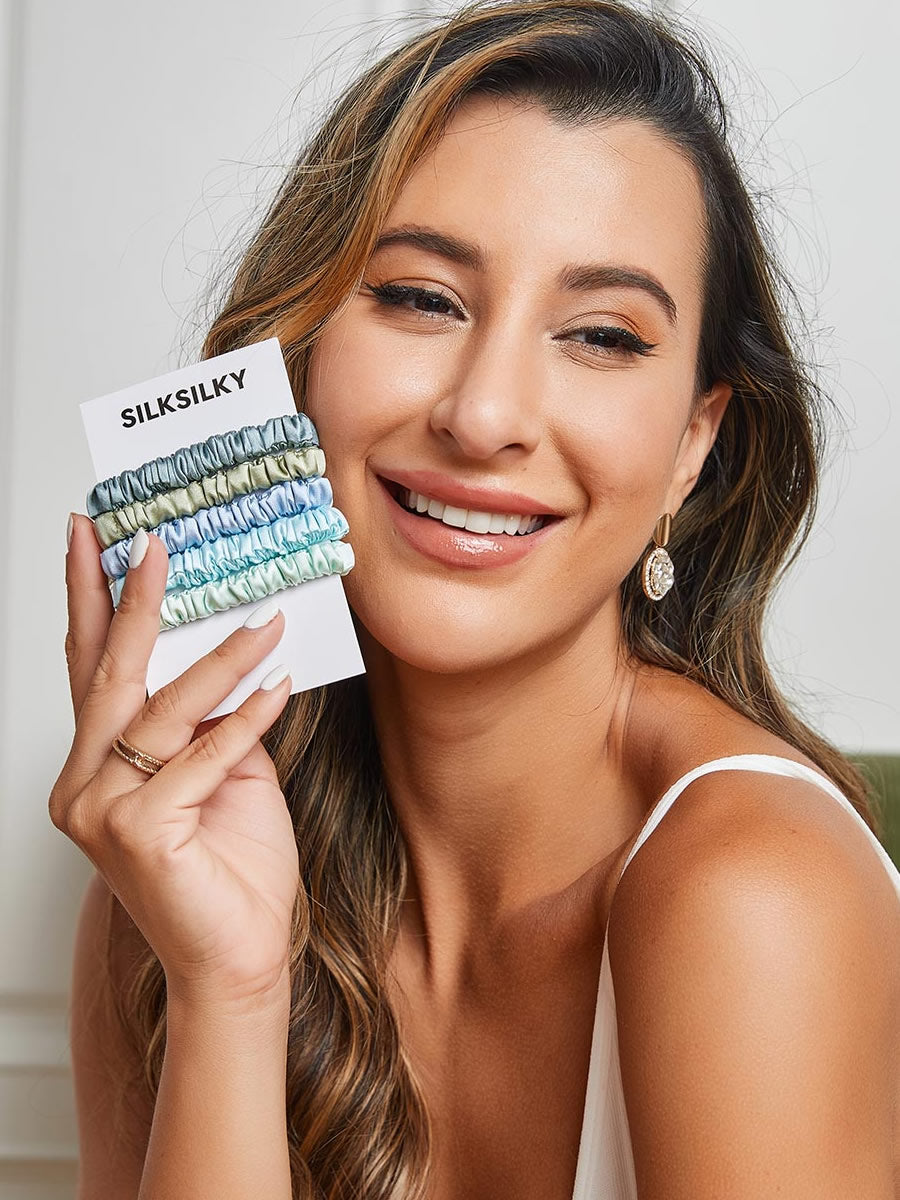 [مجموعة1] SilkSilky-SA 19Momme Scrunchie 001