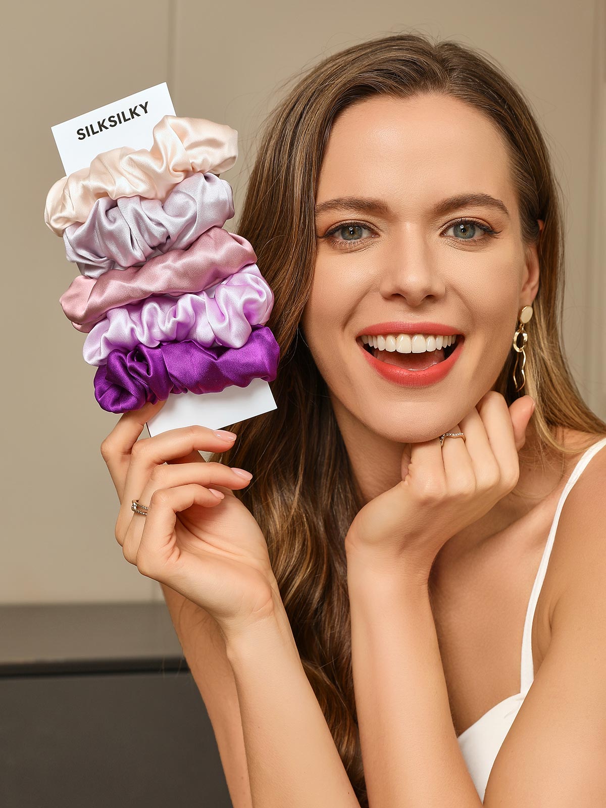 [مجموعة1] SilkSilky-SA 19Momme Scrunchie 003