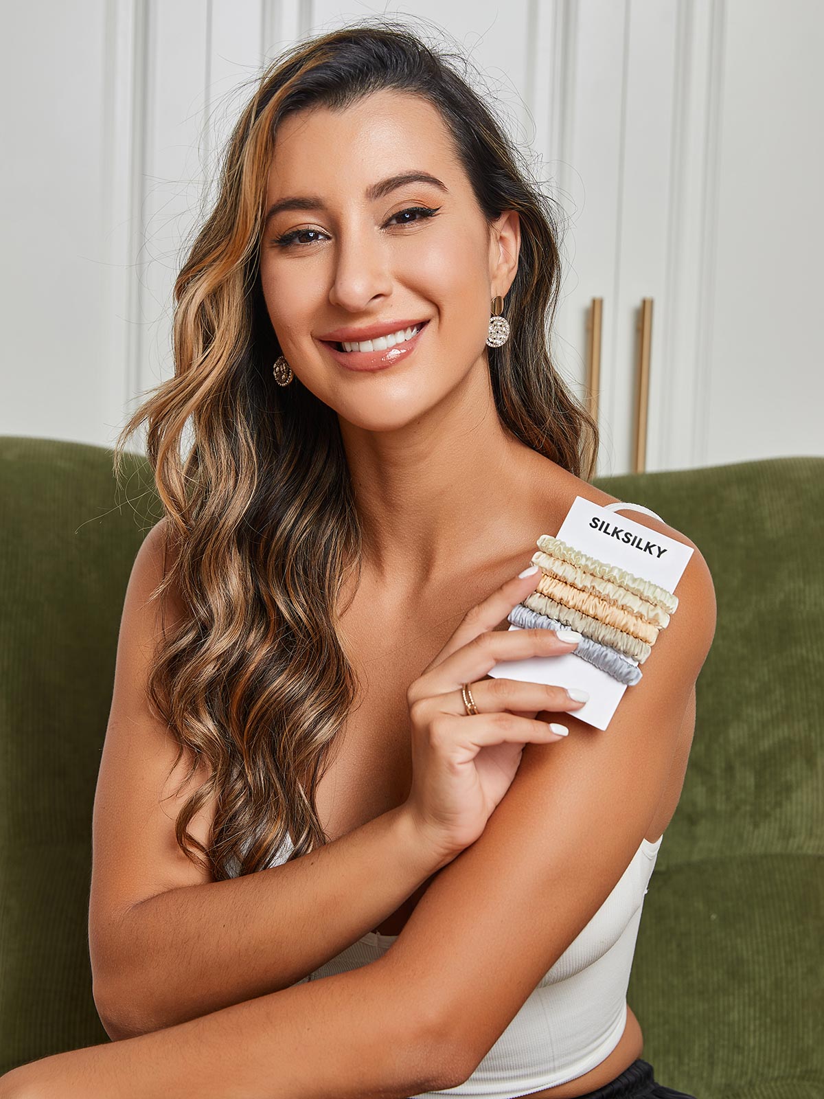 [مجموعة2] SilkSilky-SA 19Momme Scrunchie 003