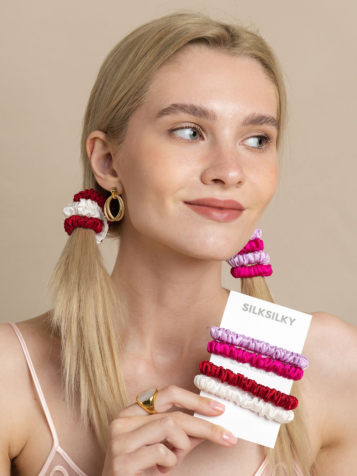 [مجموعة] SilkSilky-SA Scrunchie 001