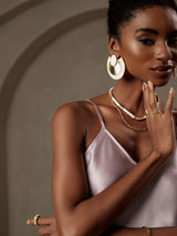 [لافندر] SilkSilky-SA Sleeveless V Neck فساتين نسائية 003