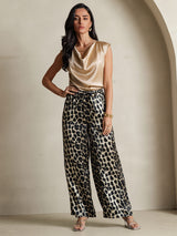 [فهد] SilkSilky-SA الحرير الخالص Womens Pants 001,