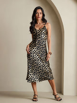 [فهد] SilkSilky-SA Sleeveless V Neck باس النوم 005