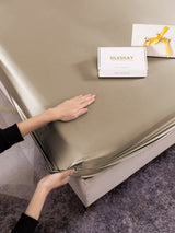 [الكاكي] SilkSilky-SA 19Momme الحرير الخالص Bedding Set 005