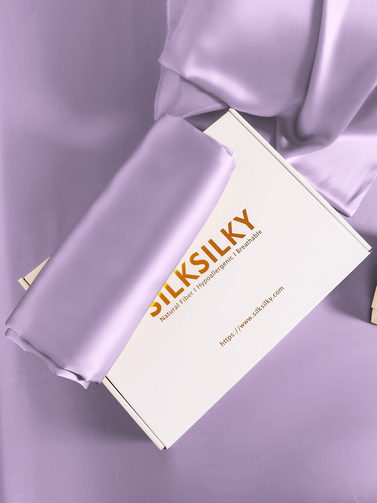 [لافندر] SilkSilky-SA 19Momme الحرير الخالص Pillowcase 006
