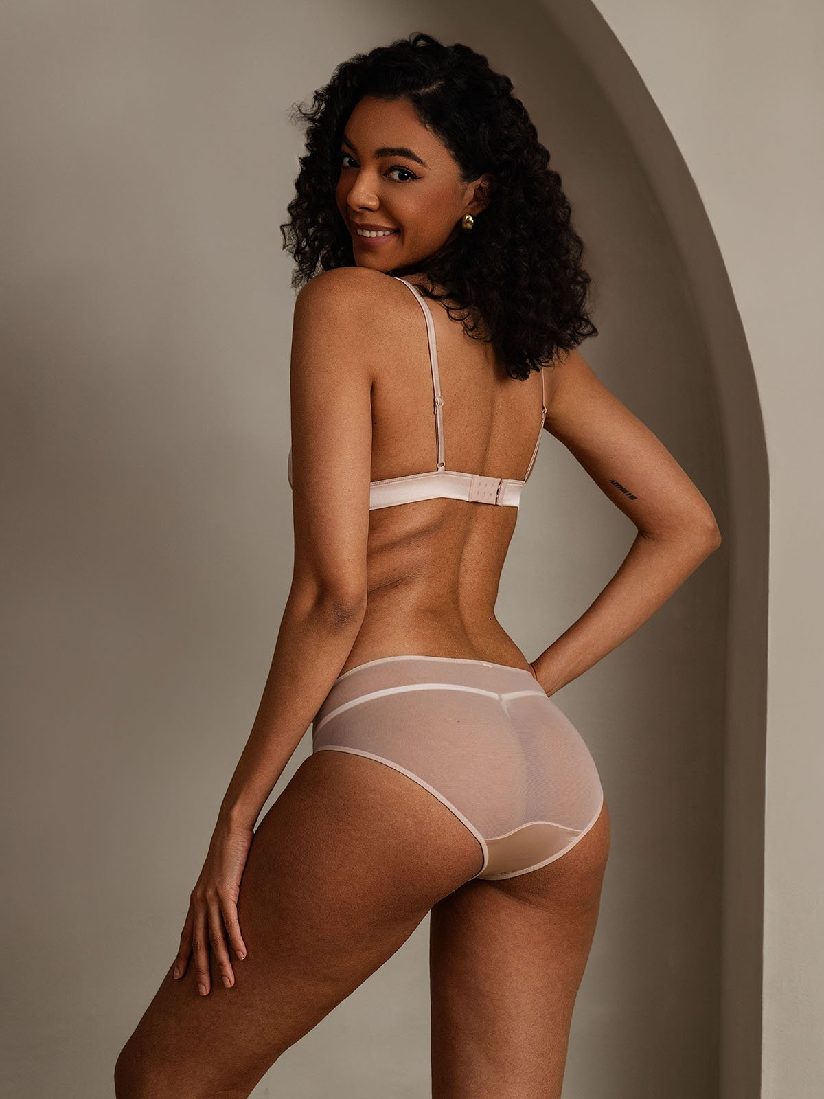 [ورديفاتح] SilkSilky-SA الحرير الخالص Bra&Panty Set 002