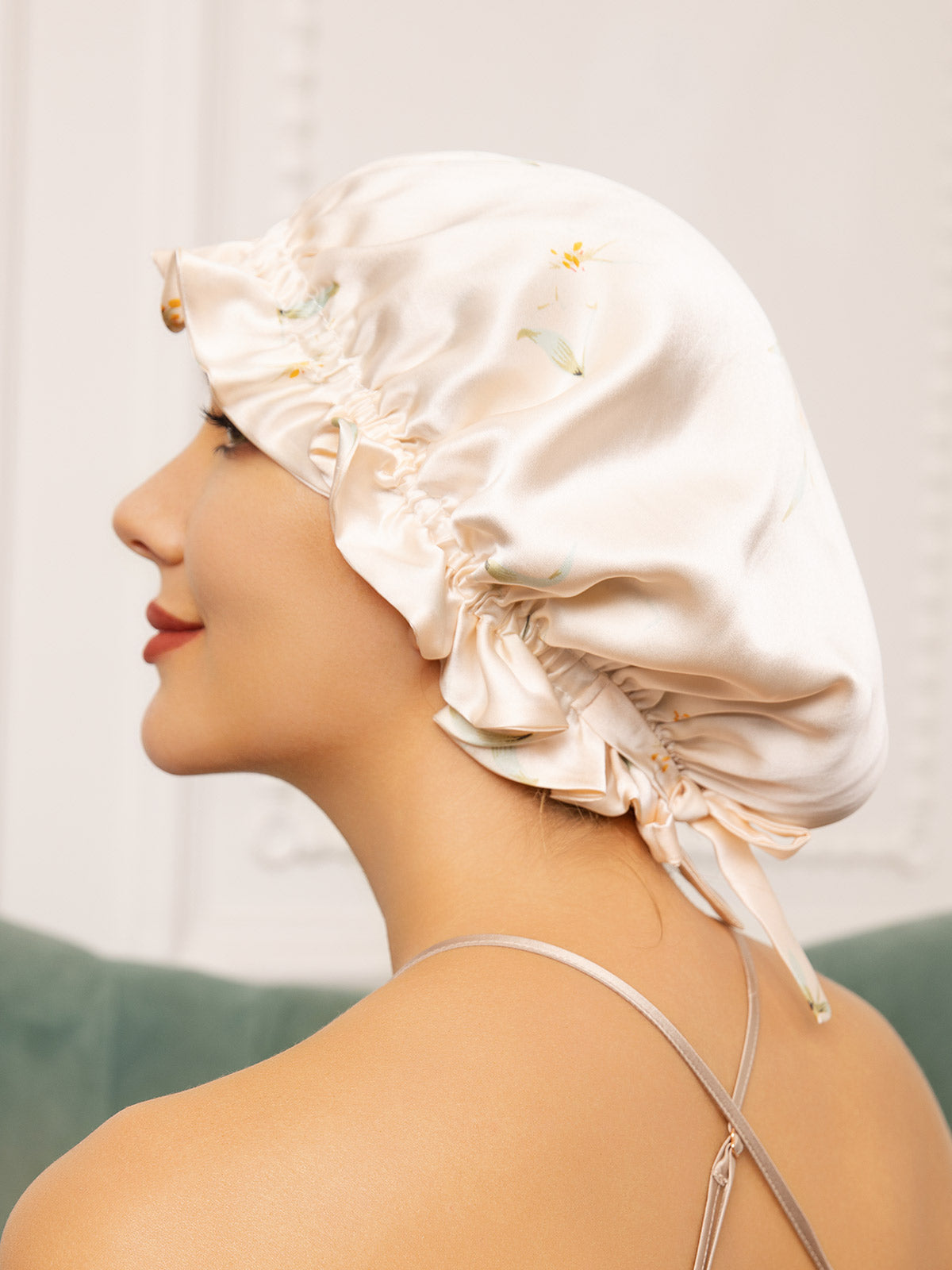 [متعدد] SilkSilky-SA الحرير الخالص Sleep Cap 001