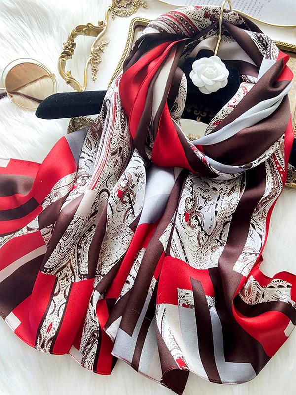 [P088] SilkSilky-SA الحرير الخالص Scarf 001
