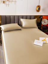 [اللون البيج] SilkSilky-SA 19Momme الحرير الخالص Bedding Set 003
