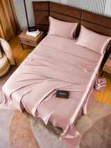 [الوردي الأرجواني] SilkSilky-SA 22Momme الحرير الخالص Bedding Set 005