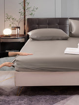 [رمادي] SilkSilky-SA 22Momme الحرير الخالص Bedding Set 004