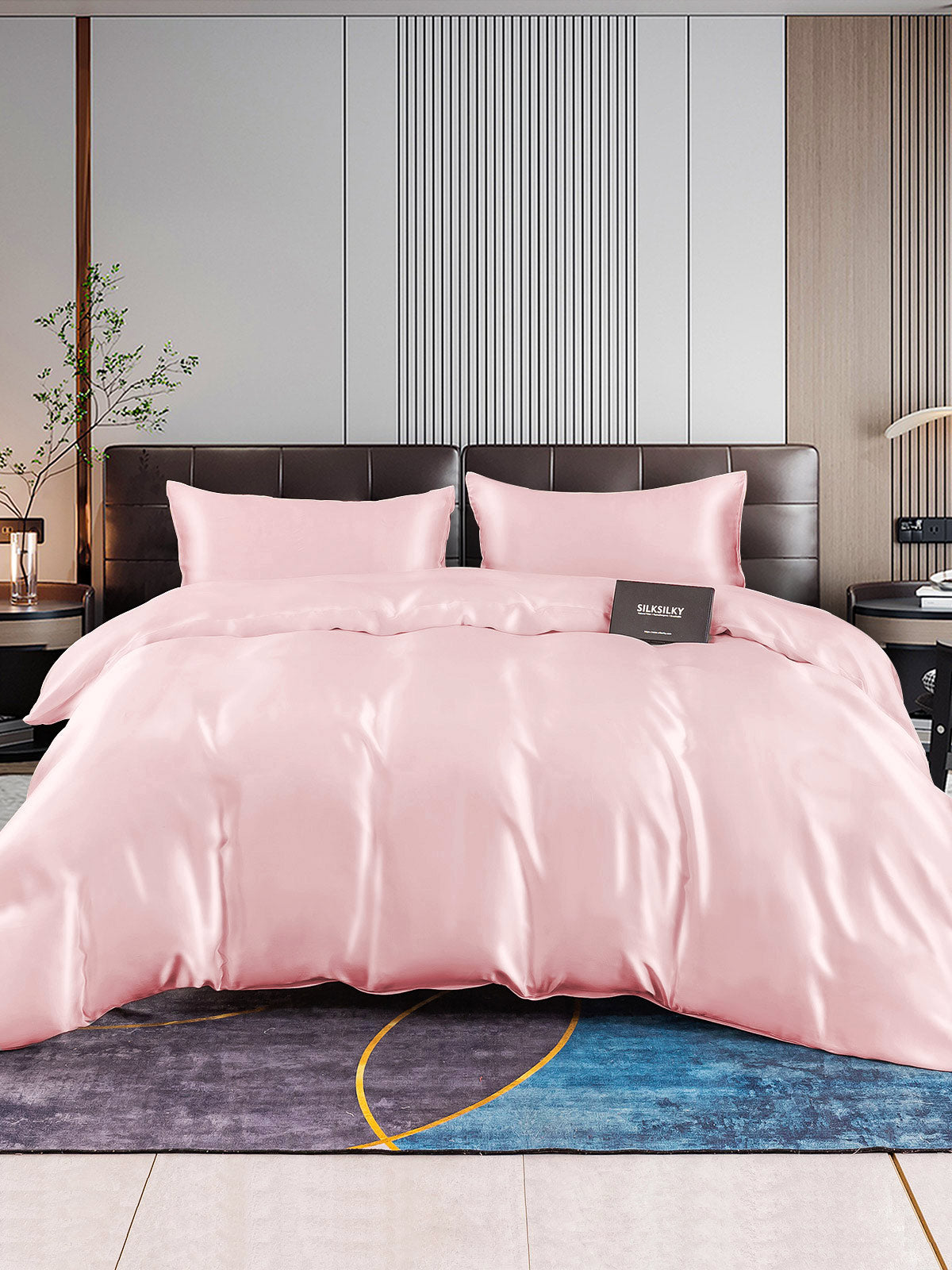 [لون القرنفل] SilkSilky-SA 22Momme الحرير الخالص Bedding Set 001
