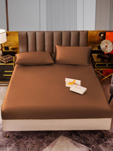 [اللون البيج] SilkSilky-SA 22Momme الحرير الخالص Bedding Set 001
