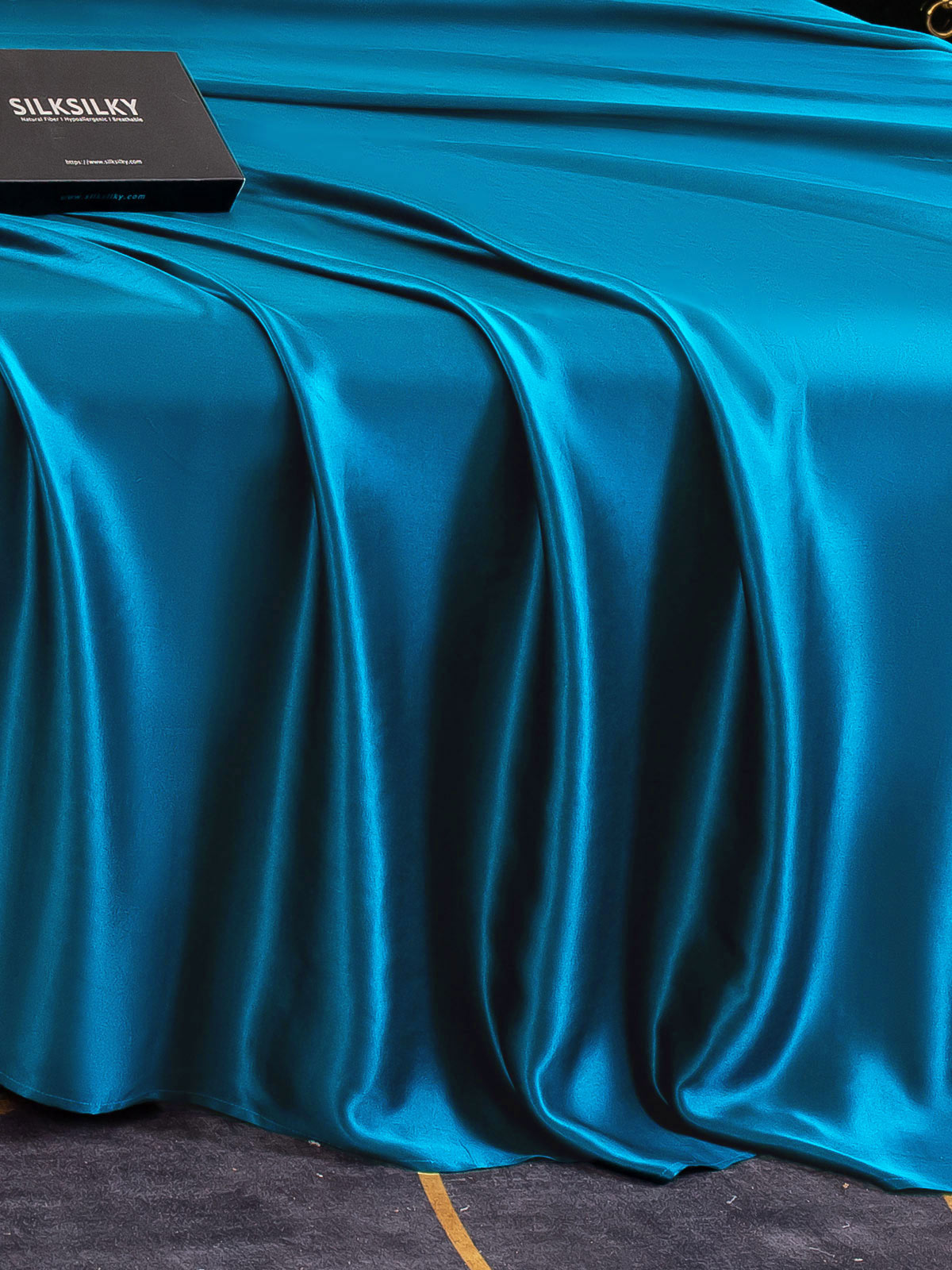 [المياه الخضراء] SilkSilky-SA 25Momme الحرير الخالص Sheet 005