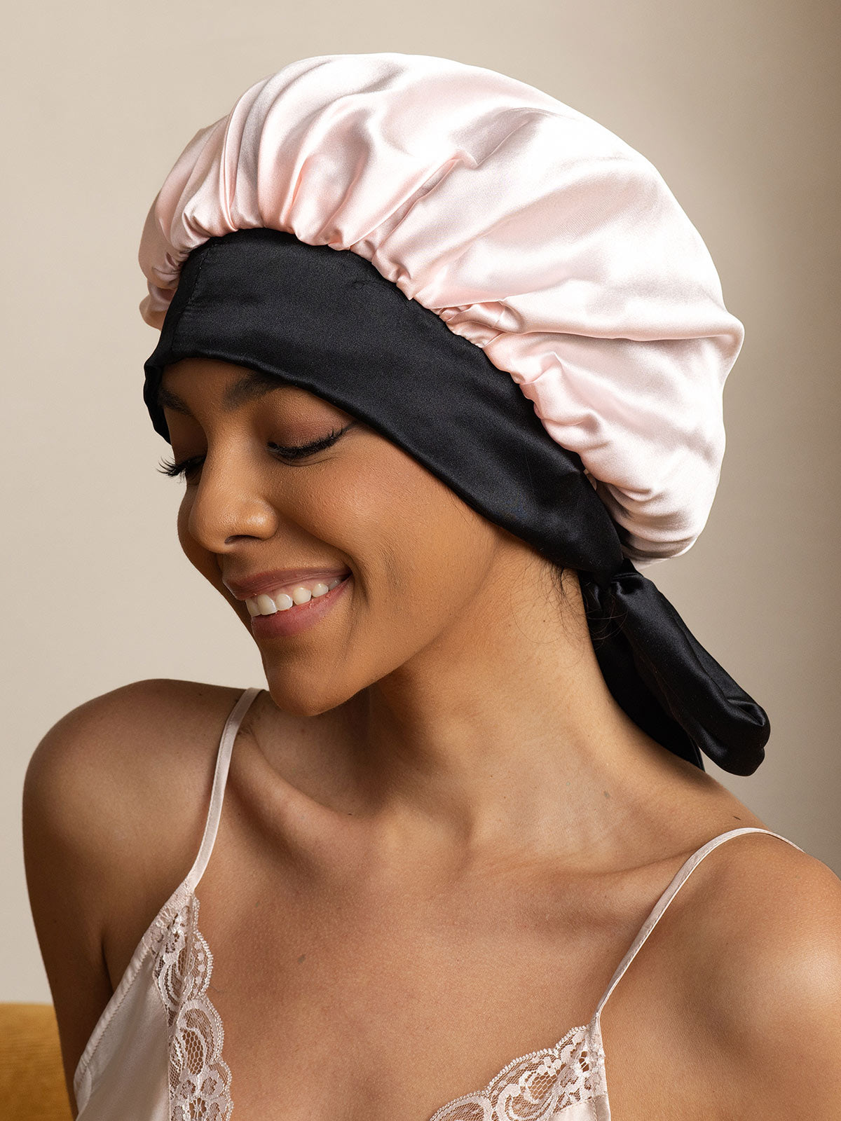 [لون القرنفل] SilkSilky-SA الحرير الخالص Sleep Cap 001