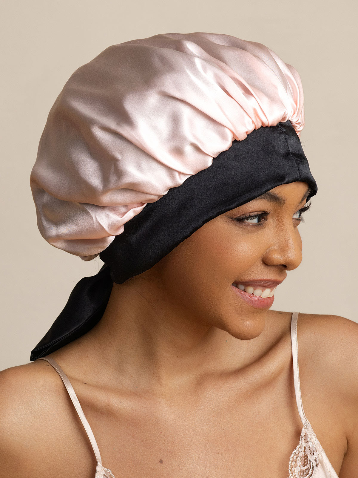 [لون القرنفل] SilkSilky-SA الحرير الخالص Sleep Cap 003