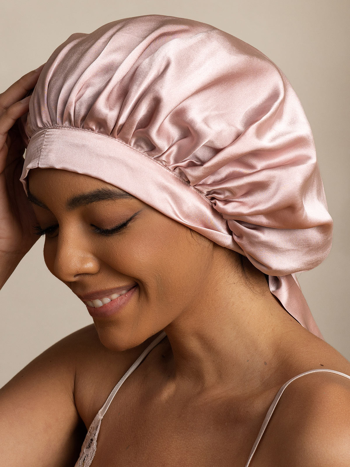 [لون القرنفل] SilkSilky-SA الحرير الخالص Sleep Cap 004