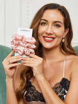 [لون القرنفل] SilkSilky-SA ربطات شعر 002