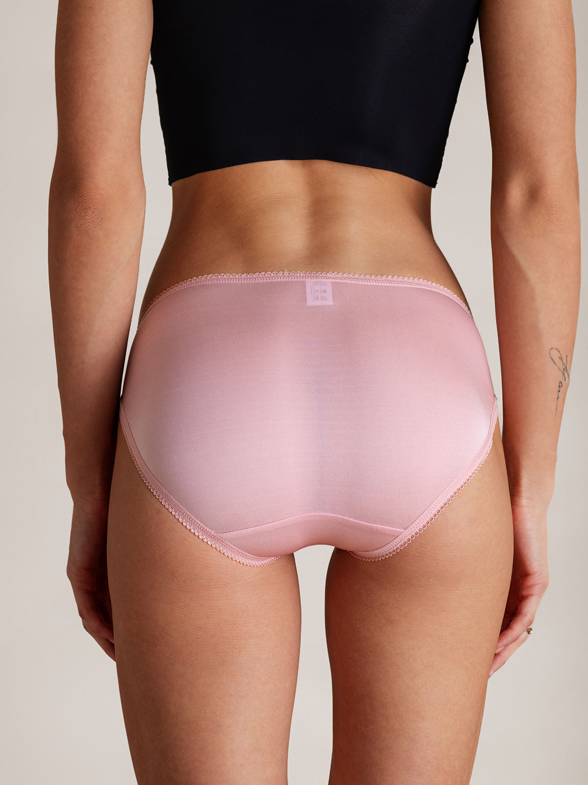 [لون القرنفل] SilkSilky-SA محبوك الحرير Panty 004