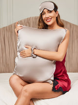 [الكاكي] SilkSilky-SA 19Momme الحرير الخالص Pillowcase Set 002