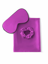 [أرجواني] SilkSilky-SA 19Momme الحرير الخالص Pillowcase Set 003