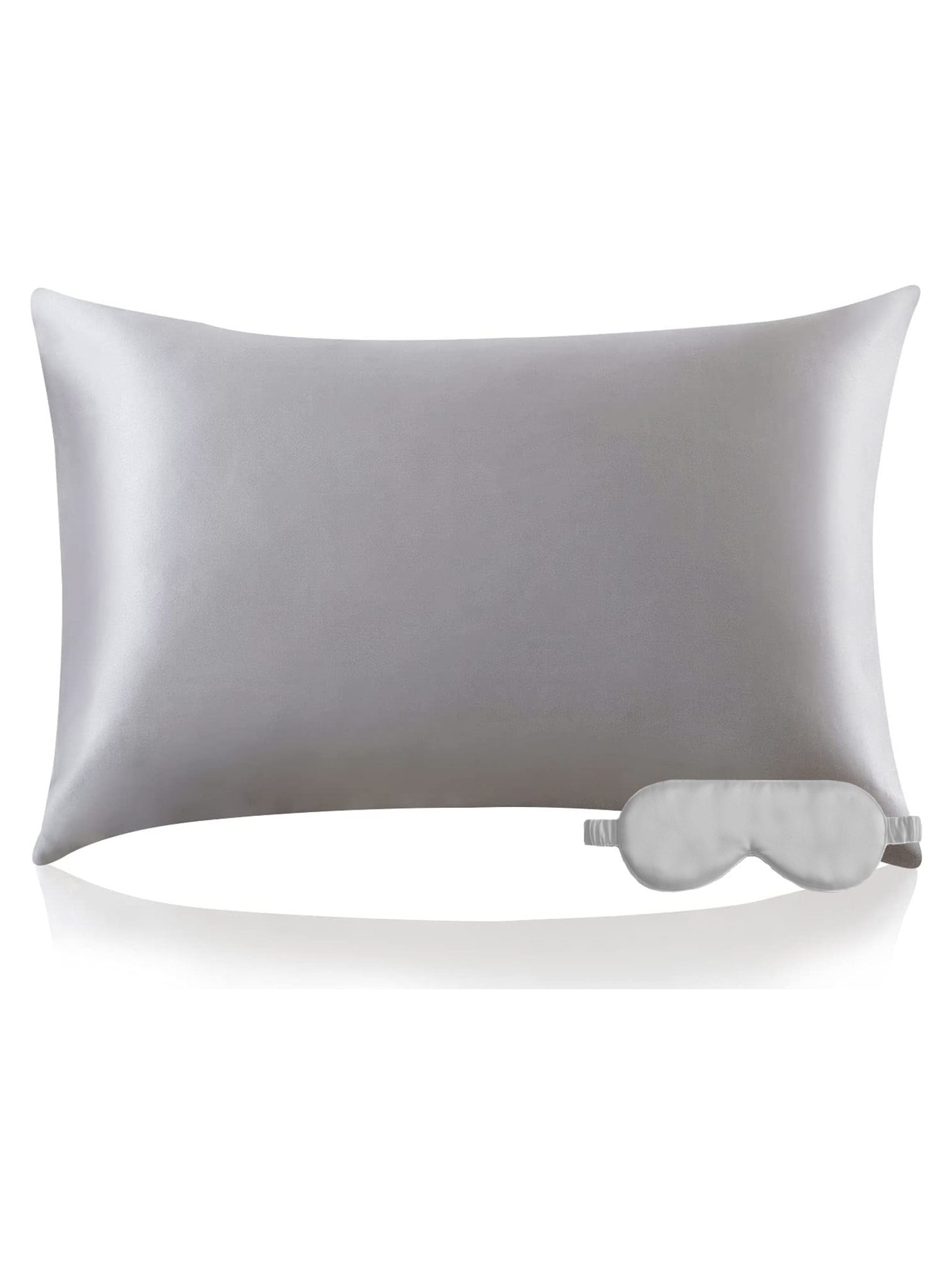 [فضة] SilkSilky-SA 22Momme الحرير الخالص Pillowcase Set 001