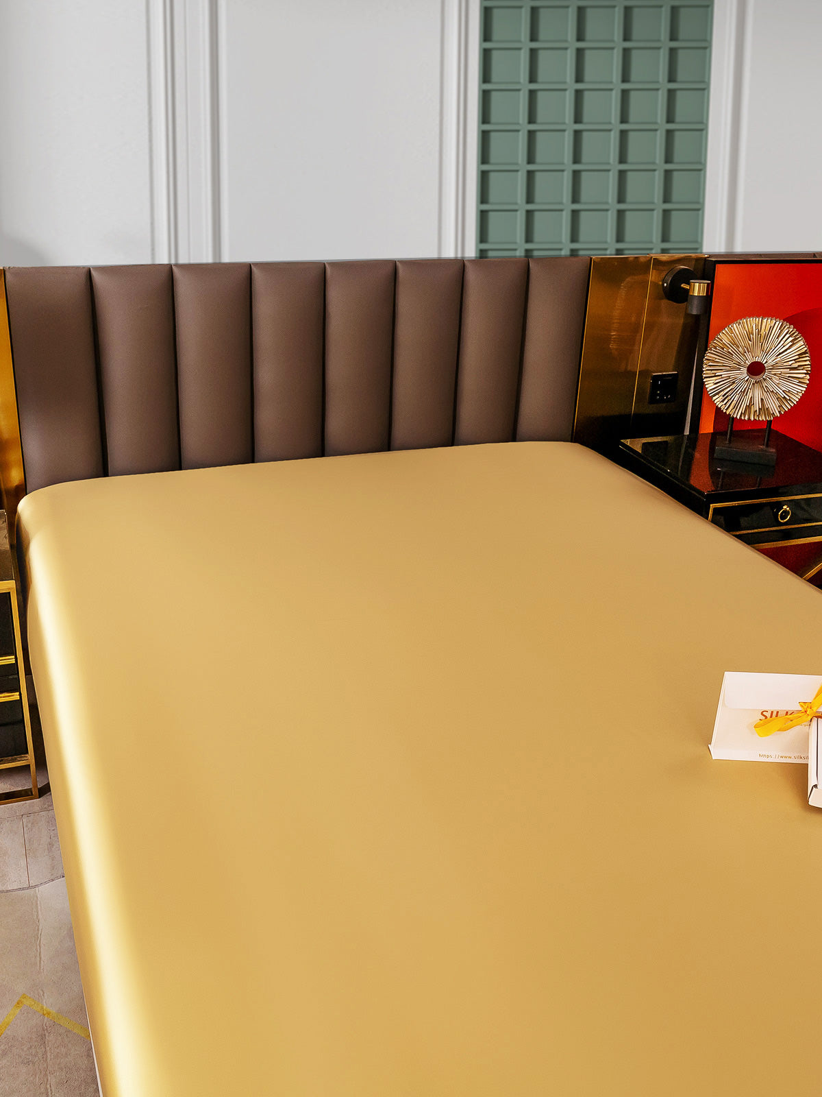 [شامبانيا] SilkSilky-SA 25Momme الحرير الخالص Sheet 003