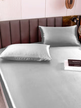 [فضة] SilkSilky-SA 19Momme الحرير الخالص Bedding Set 002