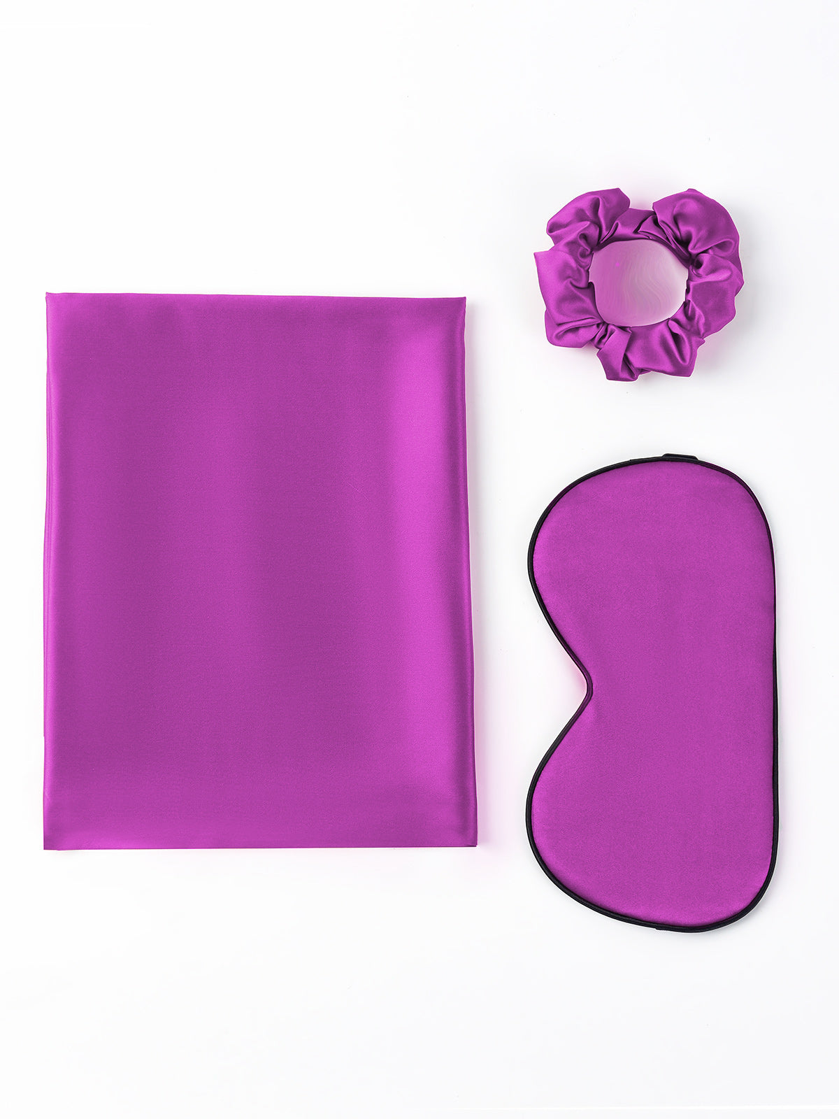 [أرجواني] SilkSilky-SA 19Momme الحرير الخالص Pillowcase Set 001