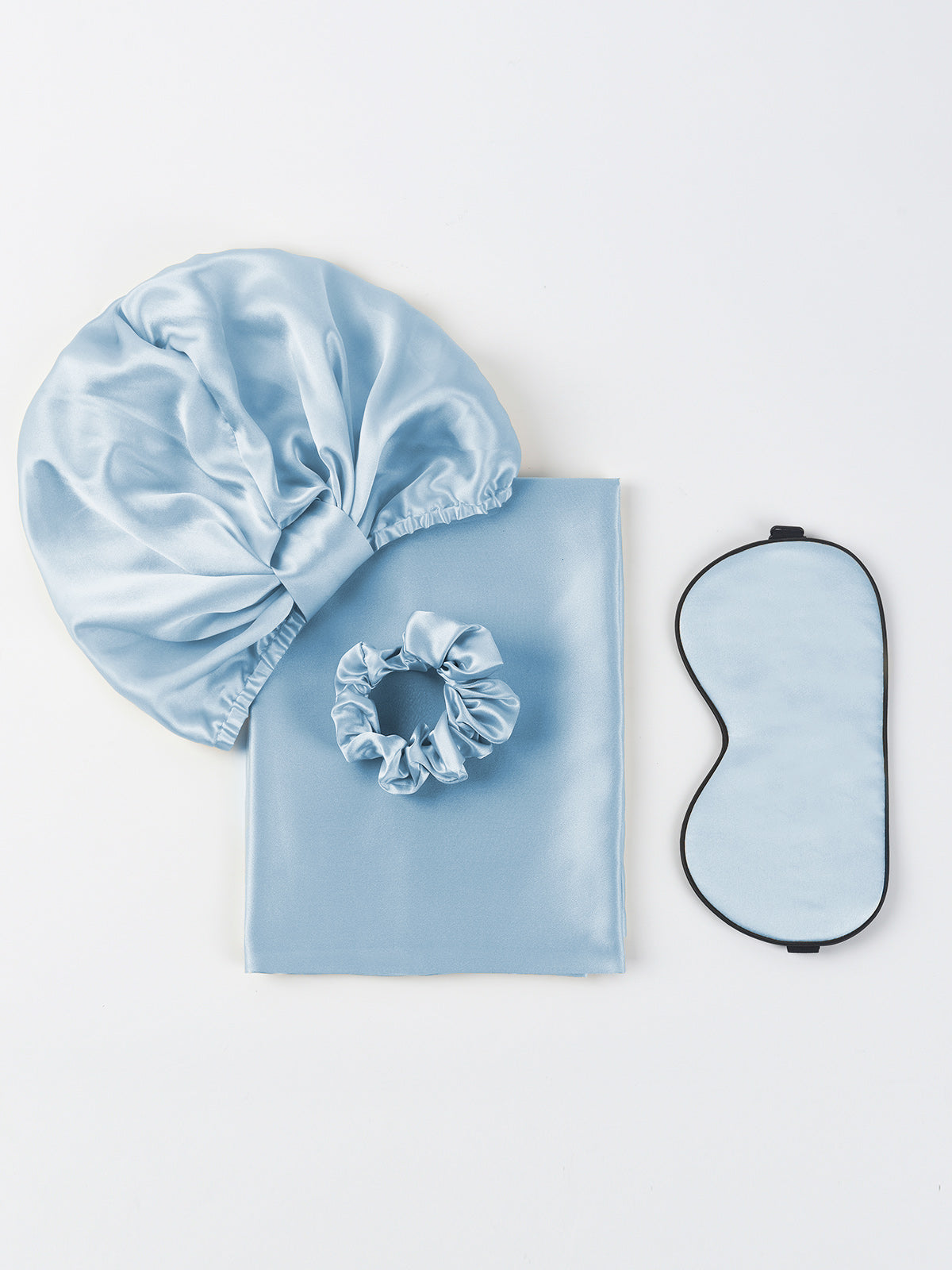 [أزرق غامق] SilkSilky-SA 19Momme الحرير الخالص Pillowcase Set 008