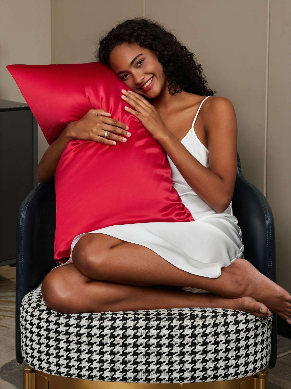 [خمر] SilkSilky-SA 19Momme الحرير الخالص Pillowcase 002