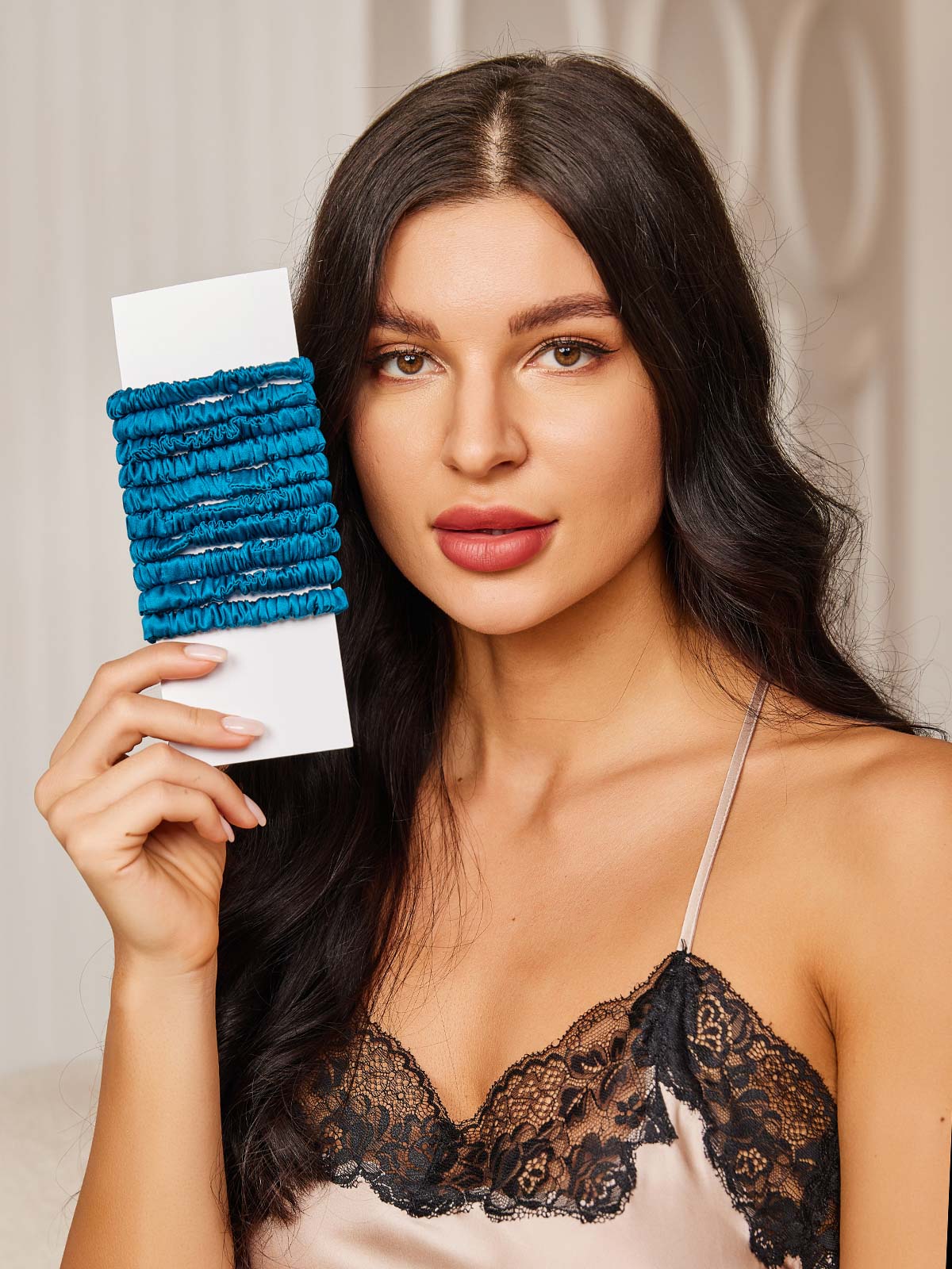 [المياه الخضراء] SilkSilky-SA 19Momme Scrunchie 001