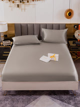 [رمادي] SilkSilky-SA 19Momme الحرير الخالص Bedding Set 002