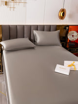 [رمادي] SilkSilky-SA 19Momme الحرير الخالص Bedding Set 003