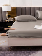 [رمادي] SilkSilky-SA 19Momme الحرير الخالص Bedding Set 004