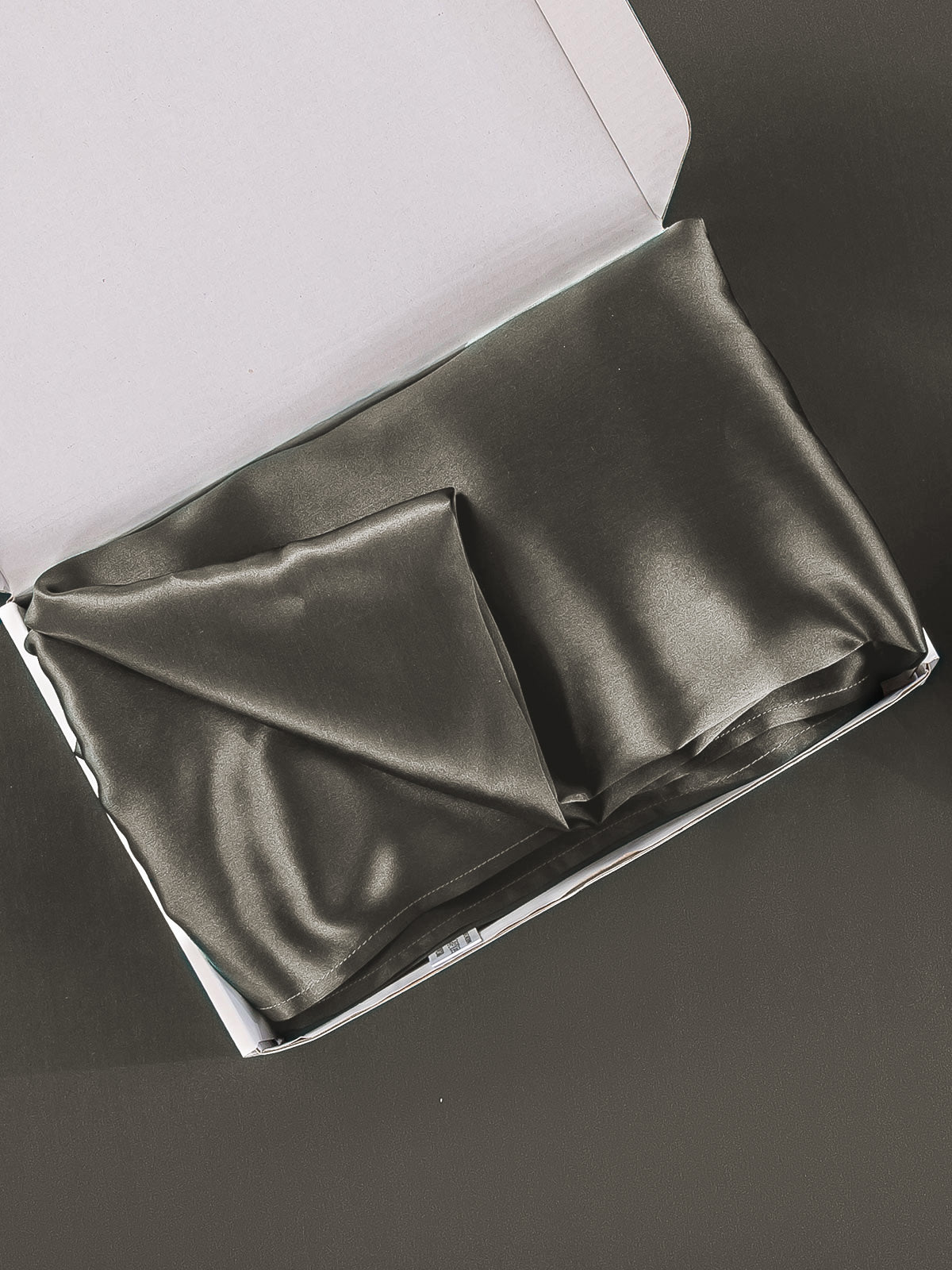 [الرماديالداكن] SilkSilky-SA 19Momme الحرير الخالص Pillowcase 006