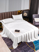 [أبيض] SilkSilky-SA 22Momme الحرير الخالص Bedding Set 002