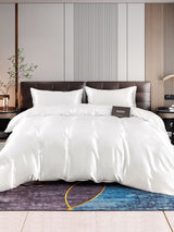[أبيض] SilkSilky-SA 22Momme الحرير الخالص Bedding Set 001