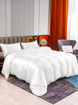 [أبيض] SilkSilky-SA 22Momme الحرير الخالص Bedding Set 002