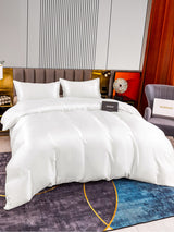 [أبيض] SilkSilky-SA 22Momme الحرير الخالص Bedding Set 003